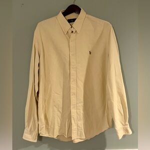 Ralph Lauren Men’s Button-Down Oxford Shirt (XXL) – Yellow